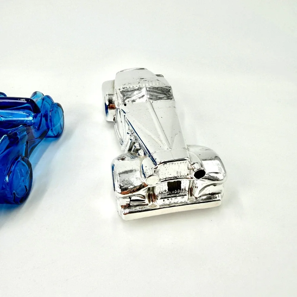 Vintage Avon Car Cologne Decanter Lot VW Beetle Hot Rod Duesenberg 3pc Set *READ